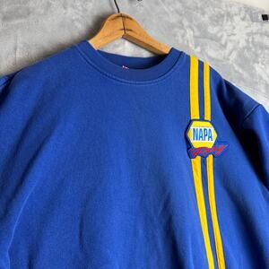 Vintage Chase Authentics Michael Waltrip Napa Crewneck NASCAR Size L